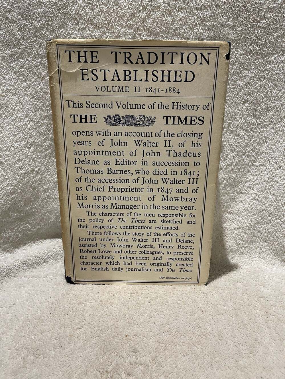 The History of The Times: The Tradition Established Volume 2 - 1841-1884
